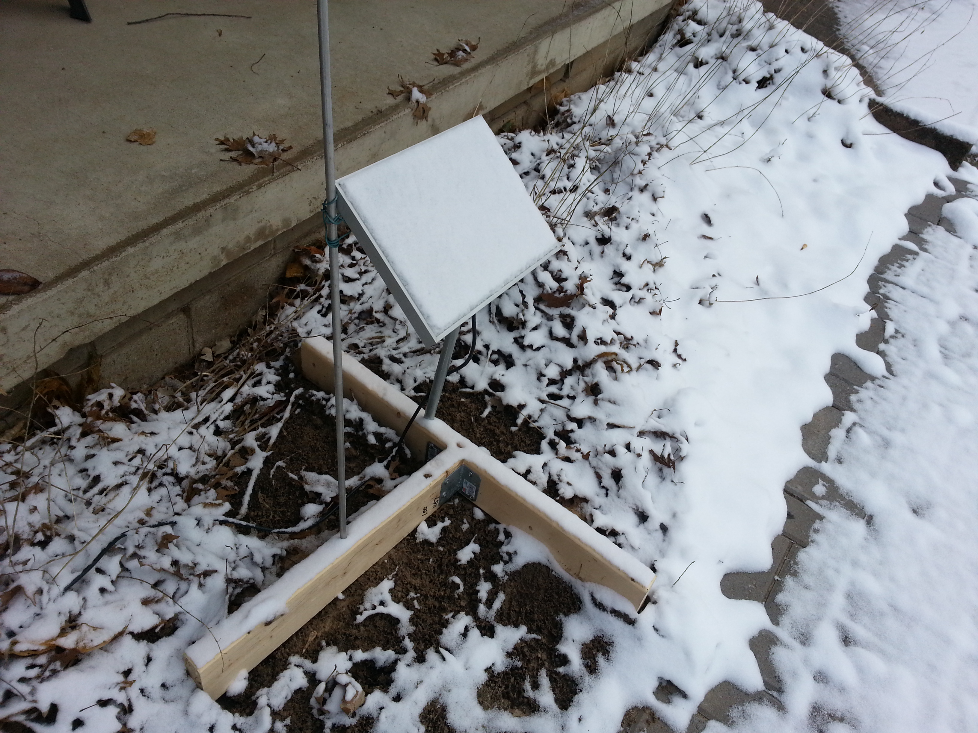 Solar Panel with Snow